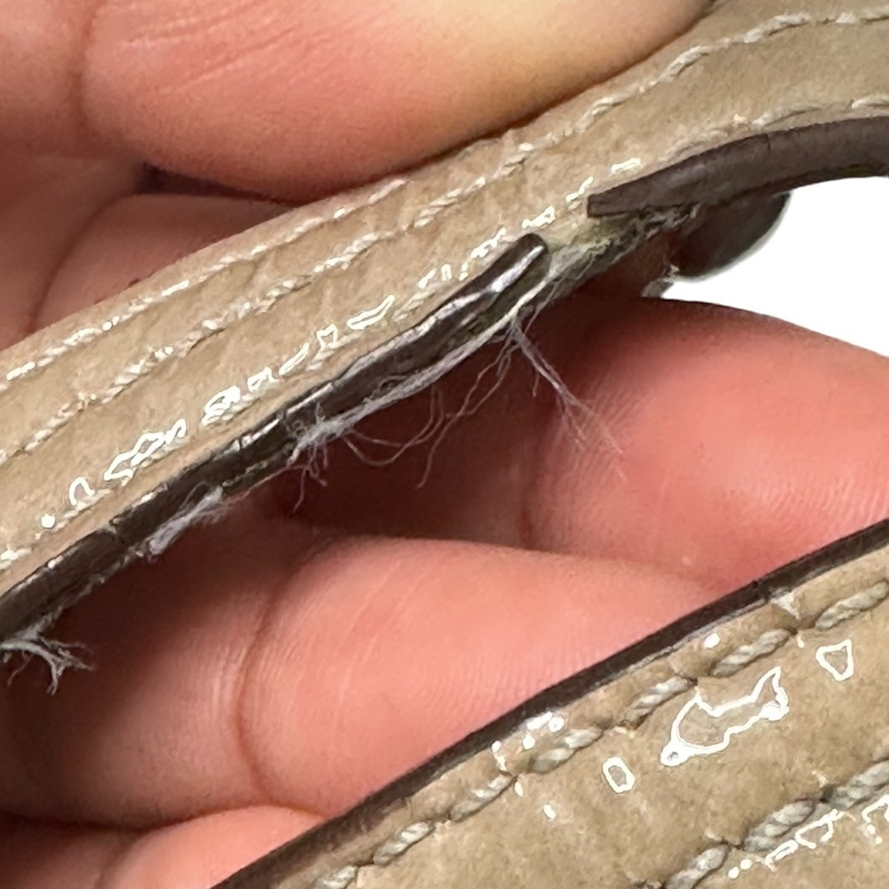 COACH Audrey Andie Large Patent Leather Cinched Tie Perforated Tote Bag - Picture 16 of 16